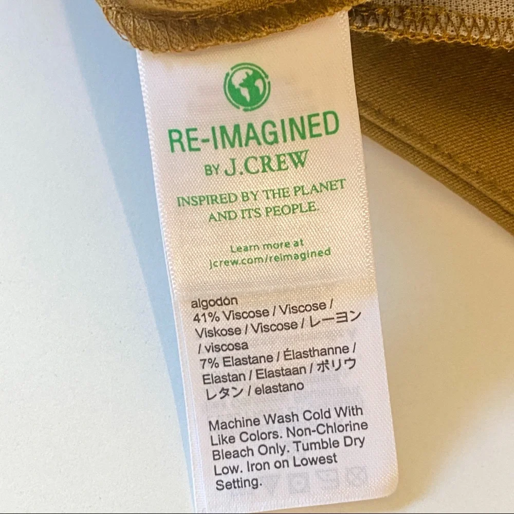 J Crew Remi Pant in Bi Stretch Cotton NWT Size 2